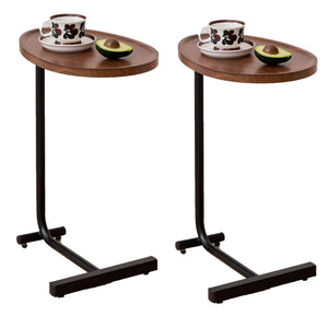 C-Shaped Side Table for Sofa and Bedroom