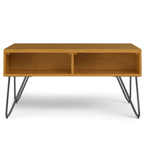 Hunter - Lift Top Coffee With Hidden Storage - Oak