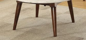 Gasha Coffee Table - White Marble / Walnut