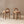 Penny Round Arched Fully Upholstered Counter Stool Set of 2, Golden