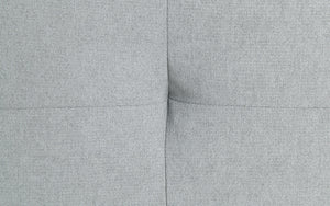 Quenti Gray Melange Velvet Sofa Bed with Pillow
