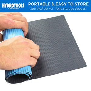 Swimline HydroTools 87951 9" x 24" Small Protective Vinyl Pool Ladder Mat, Blue