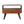 Solid Wood Mini Curved Media Unit, Chestnut, 1-Drawer, 1 Open Slot
