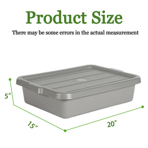 6-Pack Commercial Meat Tubs with Lids