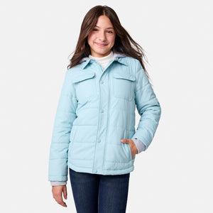 Girls' Trail Puffer Hoodie Shacket