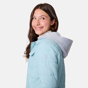 Girls' Trail Puffer Hoodie Shacket