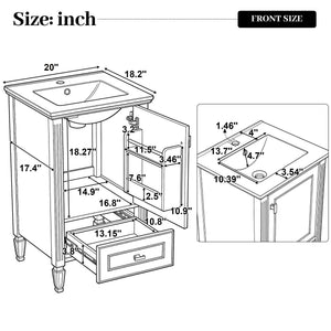 Retro Bathroom Vanity With Sink