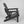HDPE Folding Adirondack Chair with Dual Cup Holder - Black