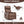 Brown Heat Massage Manual Recliner Chair