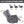 Grey Faux Leather Heat Massage Manual Recliner Chair with Rocker and Swivel