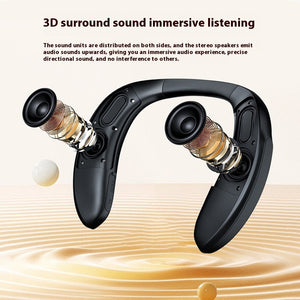 New Halter Wireless Bluetooth Speaker Wear Stereo Bass