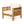 Set of 2 Outdoor Acacia Wood Club Chairs with Cushions
