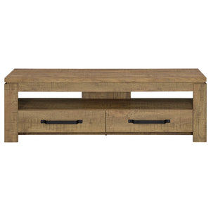 Tesoro - TV Stand With 2 Drawers - Mango Color