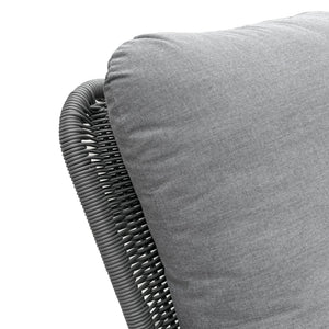 Contemporary Minimalist Wicker Rocking Chair With Soft Cushions And Durable Wooden Frame