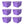 Life Story 55 Quart Stackable Storage Bin, Light Duty Container, Purple, 6 Pack