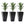 Outsunny - Outdoor Planters (Set of 3) Large Taper Planters With Drainage Holes And Plug, Faux Wood Plastic Flower Pots For Outdoor, Indoor, Garden, Patio