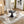 Sculptural Round Dining Table Petal Shape Root Texture For Dining Room - Black