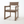 Antique Wood Color HDPE Outdoor & Garden Armchairs with Backrest