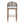 Outdoor Bar Height Metal Frame Counter Stools with Scallop-Shaped Backrest & Water-Resistant Cushions