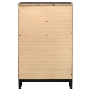 Gregory - 5 Drawer Chest - Smoke Gray