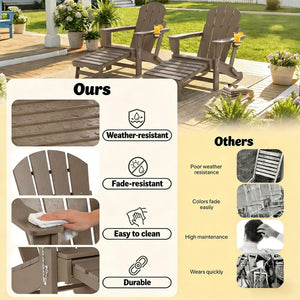 Stylish Folding Fire Pit Chair Set of 2