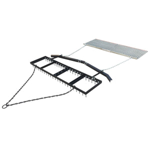 Yard Tuff 6' Spike Drag with Surface Leveling Bar and Drag Mat for ATV/UTVs