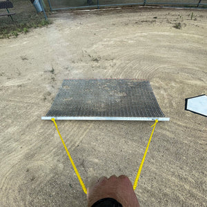 Yard Tuff ATV/UTV 5' x 3' Zinc & Steel Field Surface Leveling Drag Mat, 53HPDM