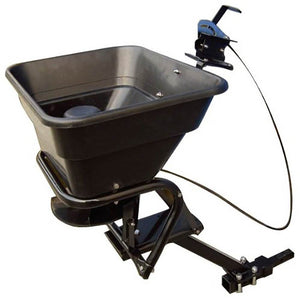 Field Tuff 12V ATV Hitch Mount Receiver 125 lb Grass, Seed, Fertilizer Spreader