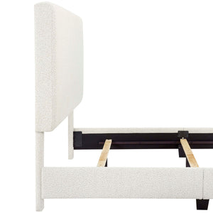 Platform Bed & Upholstered Headboard