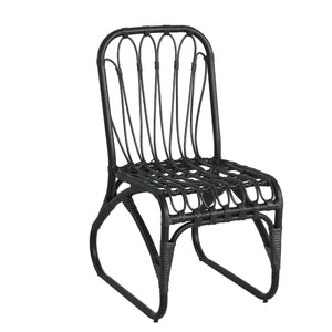 Outdoor Wicker Dining Chairs With Washable Cushions (Set of 2)