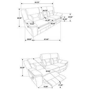 Brazelton - Pillow Top Arm Motion Living Room Set