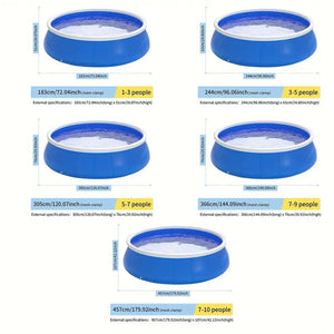Inflatable Swimming Pool 244" x 63" Butterfly Design