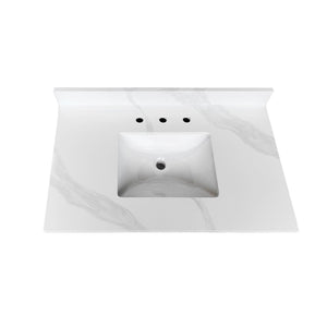 37-Inch Quartz Bathroom Vanity Top