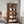 6 Tier Brown Mid Century Bookcase With X Design For Living Room - Brown