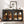 4-Door Large Storage Sideboard Buffet Cabinet with Glass Doors Arched Cabinet (Black)