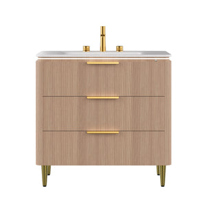 Amara 36'' Bathroom Vanity & Sink, Carrara