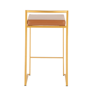Fuji - Contemporary / Glam Design Counter Stool (Set of 2)