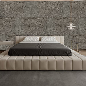 3D Faux Stone Wall Panels, 6 PCS PU Wainscoting Panel