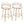 Jie - Glam Fixed Height Counter Stool (Set of 2)