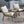 6PCS Outdoor Patio Balcony Natural Color Wicker Sofa Chair Set with Beige Cushion,Round Tempered Glass Table