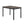Furniture 5 Piece Metal Dinette Set with Faux Marble Top - Black