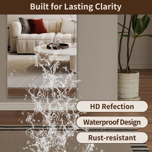 Full Body Round Corner Mirror For Living Room