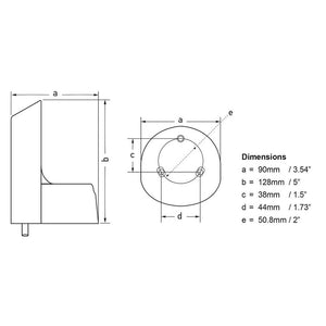 Hella Marine NaviLED PRO Deck Mount Adapter - White