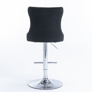 Swivel Adjustable Height Barstools Set of 2