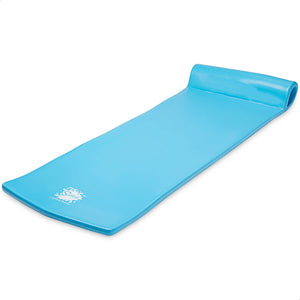 TRC Recreation Splash 1.25" Thick Foam Swimming Pool Float Mat, Marina Blue