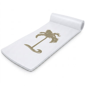 TRC Recreation Sunsation 1.75" Thick Foam Lounger Raft Pool Float, Bronze Palm