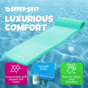 TRC Recreation Ultra Sunsation 2.5 Inch Thick Foam Pool Float Mat, Mint Green