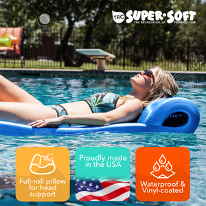 TRC Recreation Ultra Sunsation 2.5 Inch Thick Foam Pool Float Mat, Indigo Blue