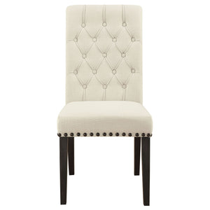Tufted Rolled Backrest Side Chairs (Set of 2)