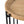 Round Side Table With Wood Top, End Table For Living Room Bedroom - Black Brown